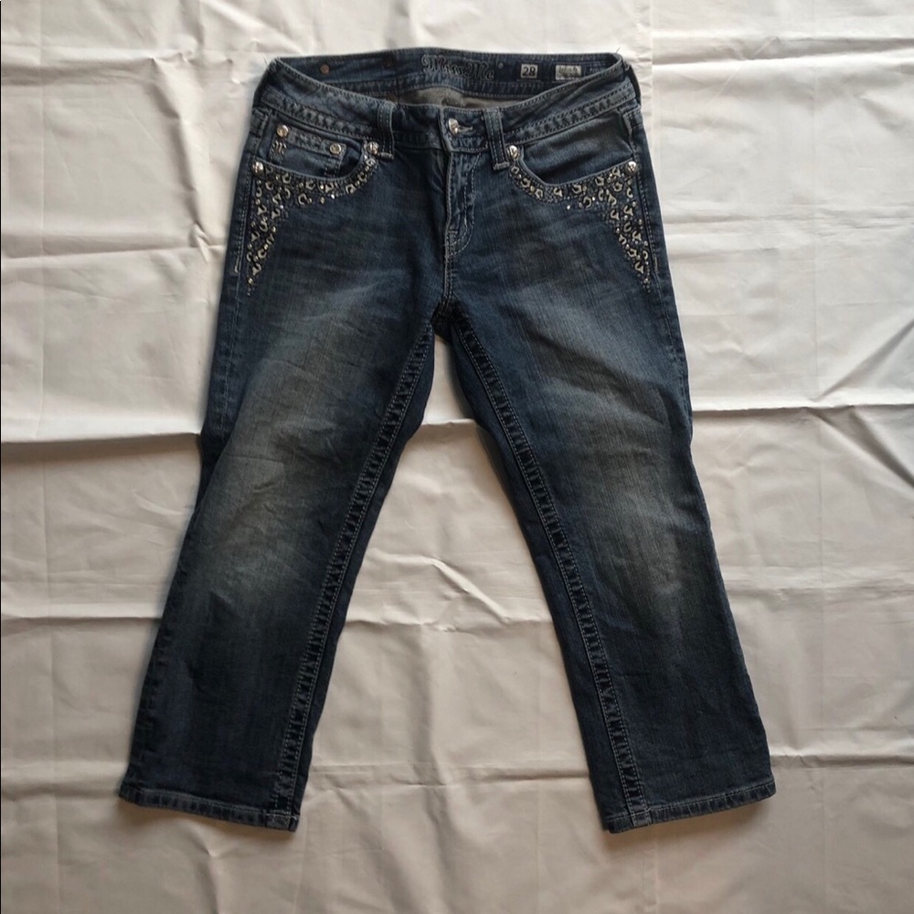Miss Me Capri Denim Jeans Sz 28